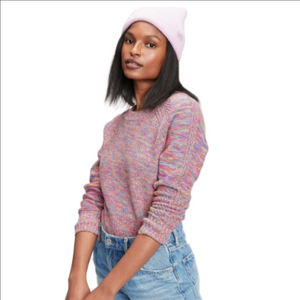 Gap Cotton Rainbow Sweater Large